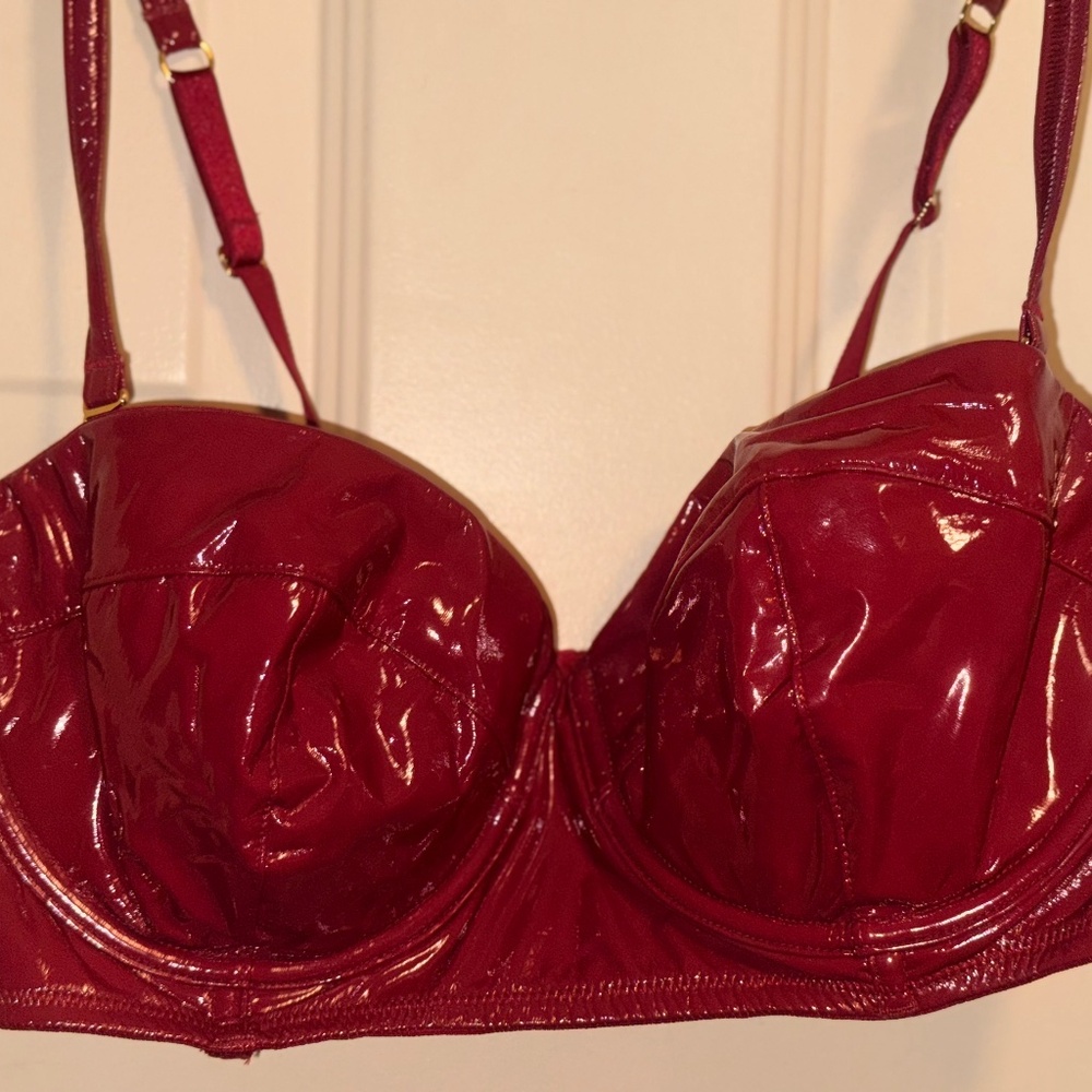 Leather bralette